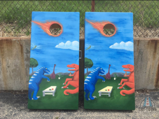 Custom Hand Painted Cornhole Boards – Planks and Paint DIY Workshop &  Boutique